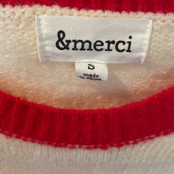 Ruffle & merci sweater - Picture 2 of 3